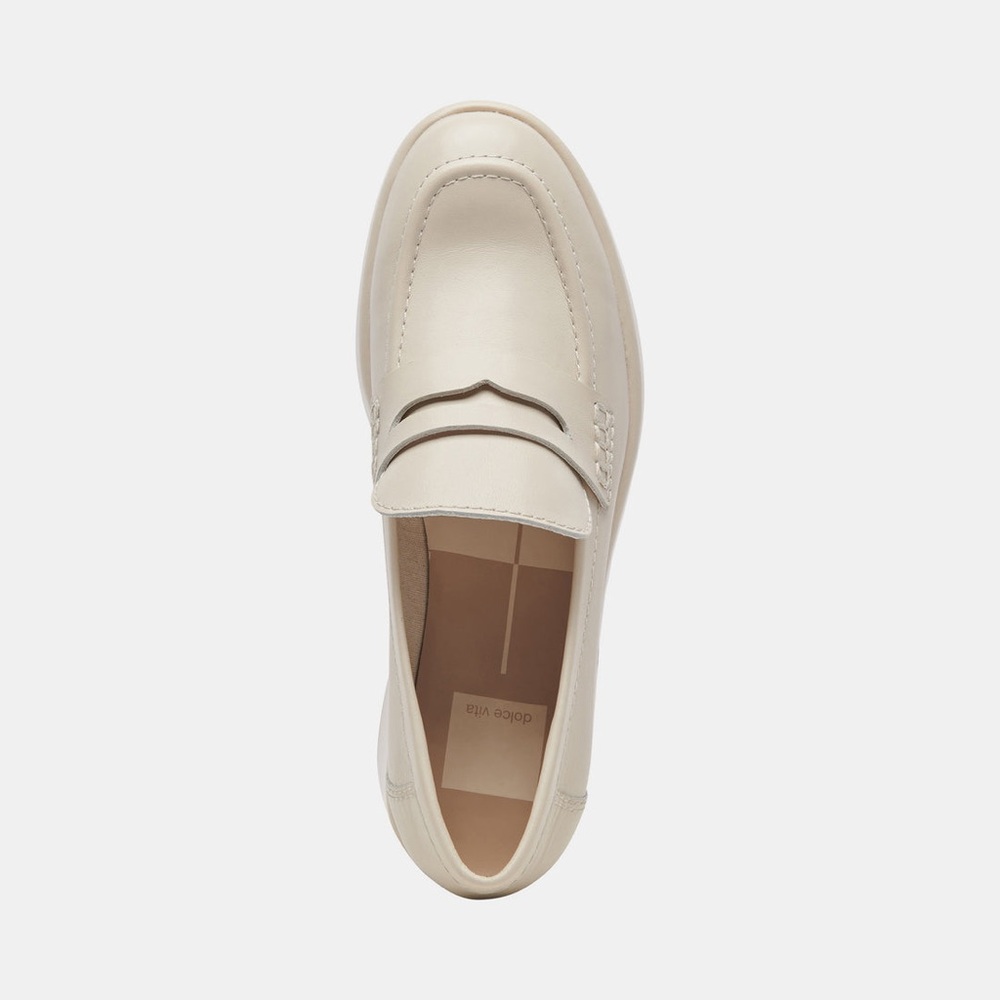 Dolce Vita Cream Platform Loafer Mules - Picture 5 of 8